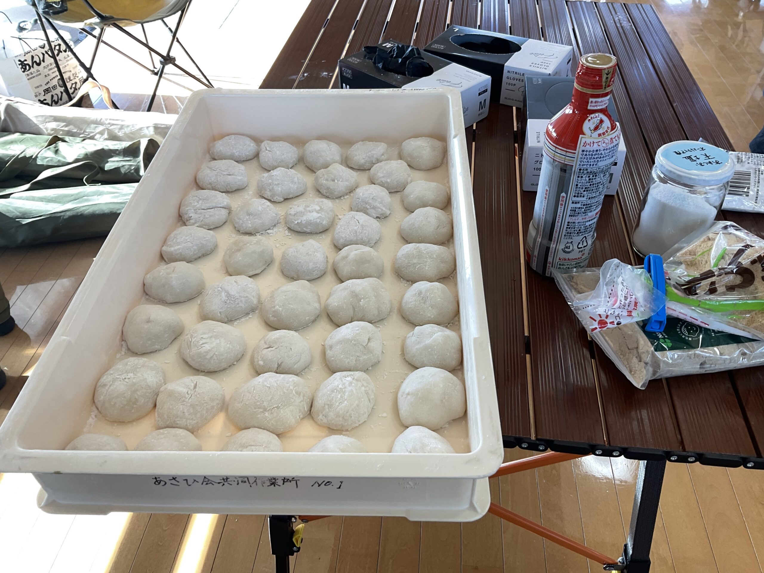 お餅つきをしました